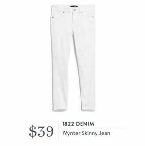 1822 White Jeans Ankle Wynter Skinny